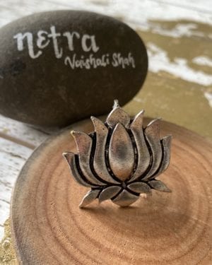 Ethnic Oxidized German Silver ring