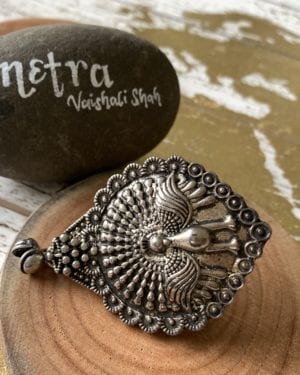Ethnic Oxidized German Silver ring
