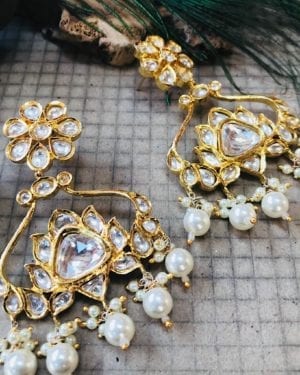 Traditional Kundan semi precious Earrings