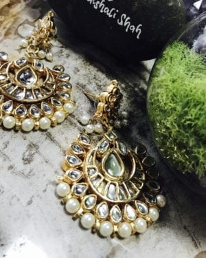 Traditional Kundan semi precious Earrings