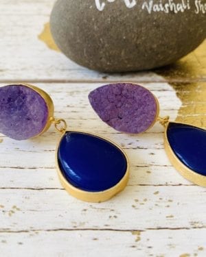 Contemporary natural stone Earrings