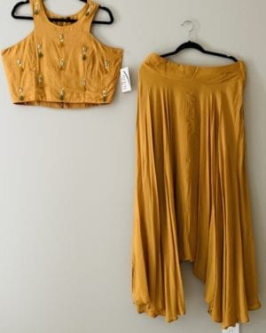 Crop top and Dhoti trouser Outfit Size XLarge 42