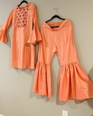 Beautiful embroidered Kurta and Gharara set Size 40 (L)