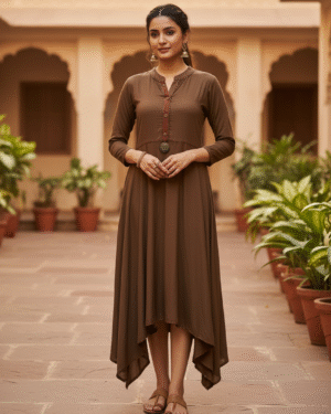 Embellished Asymmetric Long Outfit Size Large 40