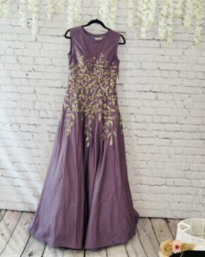 Beautiful Embroidered Gown Size 38 Medium