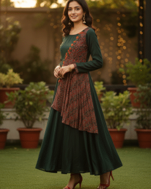 Beautiful digital print cowl style long maxi dress Size 40 Large