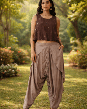Crop top and dhoti pant set Size M 38