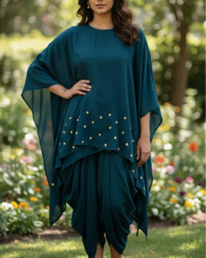 Poncho style top and dhoti pants Size Large 40