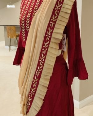Three piece saree drape size 44 2XL