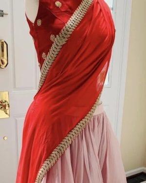 Two piece saree drape size 40 Large (Blouse sold seperately)