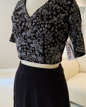 Two piece crop top and skirt set size 40 Large