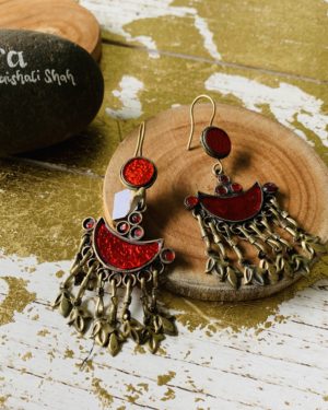 Statement German Silver earrings