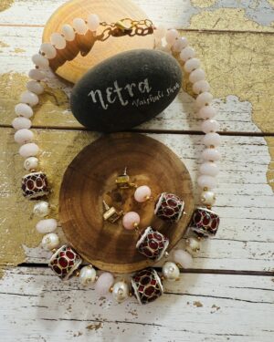 Traditional Jadau semi precious Necklace set