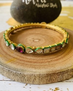 Kundan stonework bangle Size 2.2