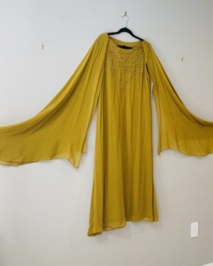 Beautiful two piece cape style sleeve top and palazzo outfit Size 42 (XL)