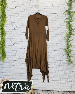 Embellished Asymmetric Long Outfit Size Large 40