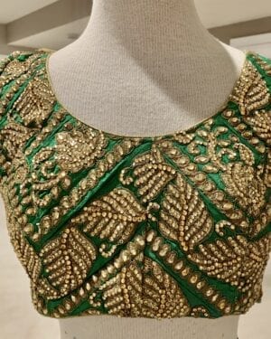Gold embroidered saree blouse Size 38-42