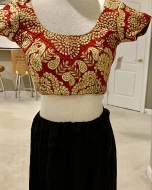 Gold embroidered saree blouse Size 38-42