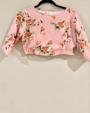 Printed linen saree blouse Size 38-42