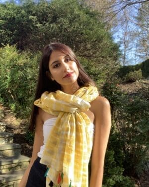 Tie Dye soft light weight organic cotton Dupatta with tassels