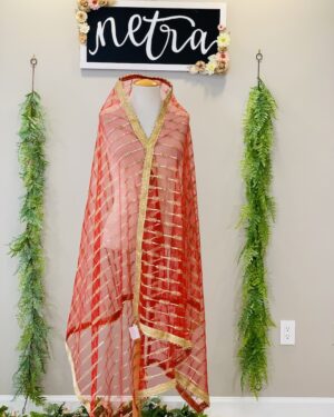 Soft and Elegant Net Dupatta with Sequins work