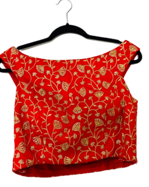Gold embroidered saree blouse Size 38-42
