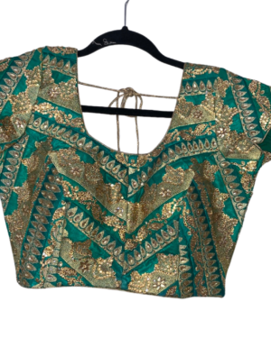 Gold embroidered saree blouse Size 38-42