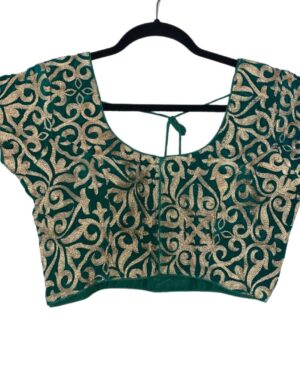 Gold embroidered saree blouse Size 38-42