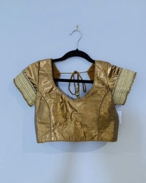 Gold embroidered saree blouse Size 38-42
