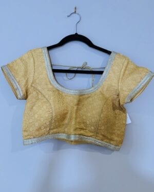 Gold embroidered saree blouse Size 38-42