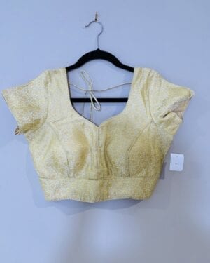 Gold embroidered saree blouse Size 38-42