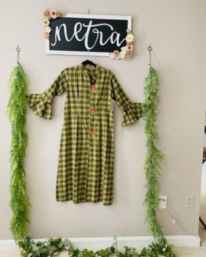 Long Dress Top with embroidery details Size XL
