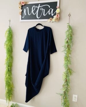Asymmetric cowl style Long Outfit Size Large 40