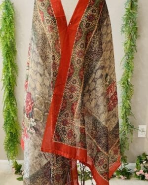 Pure cotton digital print dupatta