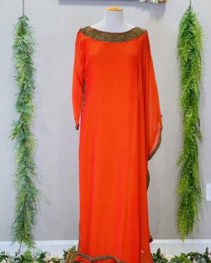 Hand embroidered Kaftan gown Size 38 or 40