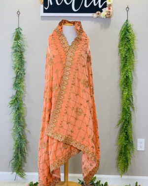 Soft light weight velvet Full Size Drape with cutwork border