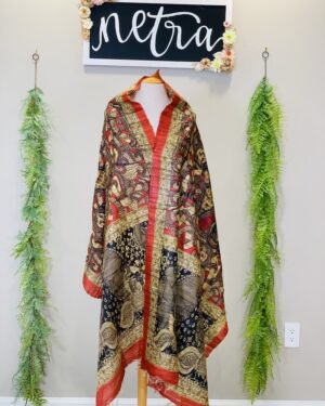 Pure Tusser Madhubani silk Dupatta