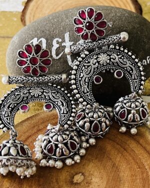 Carved Long earring