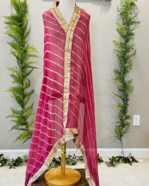 Beautiful Leheriya Gota work Dupatta