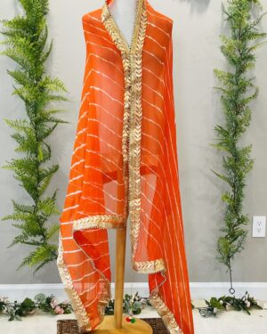 Beautiful Leheriya Gota work Dupatta