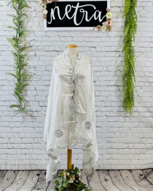 Beautiful gota work Scalloped Edge Dupatta