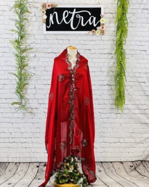 Beautiful gota work Scalloped Edge Dupatta
