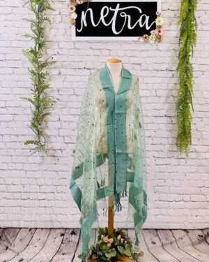 Mini scattered gota work Dupatta with tassels