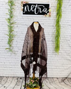 Mini scattered gota work Dupatta with tassels