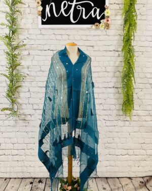 Mini scattered gota work Dupatta with tassels
