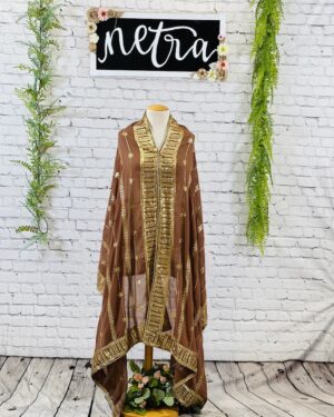 Georgette sequins hand work Dupatta