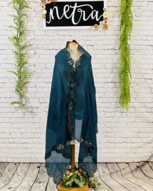 Satin Silk hand work Dupatta