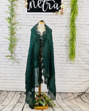 Satin Silk hand work Dupatta