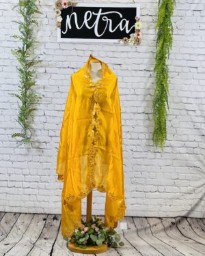 Satin Silk hand work Dupatta