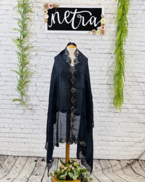 Satin Silk hand work Dupatta